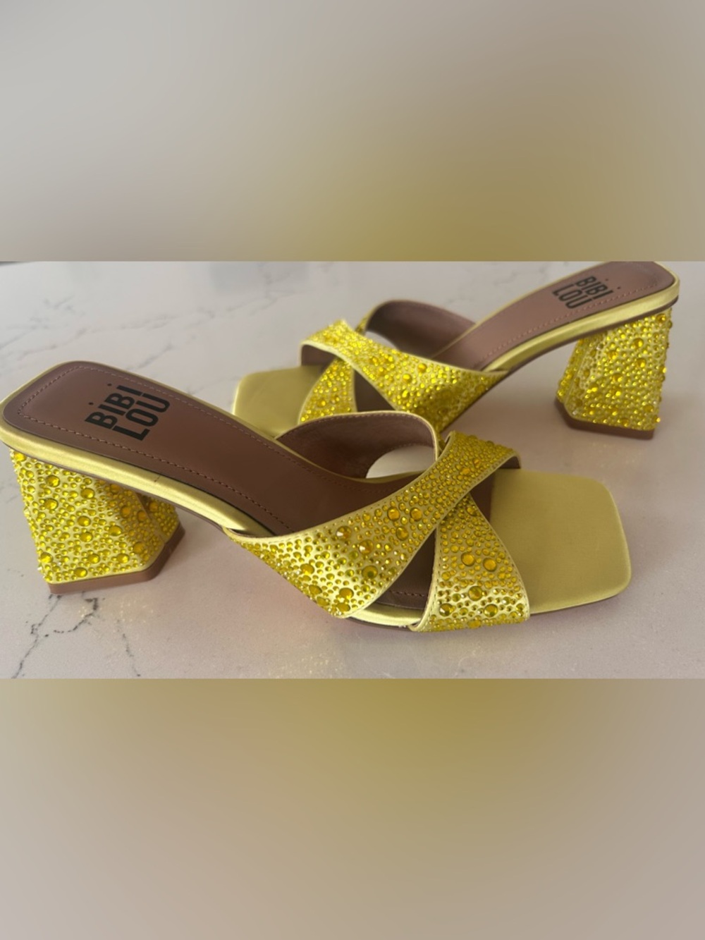 Bibi Lou Shay jeweled sandals from Anthropologie